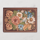 赤お洒落ちゃんシャワー用ヴィンテージ本 エンクロージャーカード (裏面)