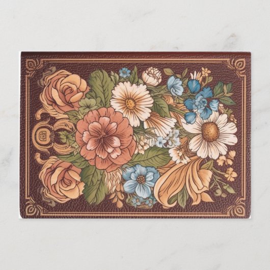 赤お洒落ちゃんシャワー用ヴィンテージ本 エンクロージャーカード (裏面)