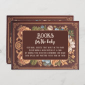 赤お洒落ちゃんシャワー用ヴィンテージ本 エンクロージャーカード (正面/裏面)