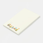 赤お洒落ちゃん動物玩具列車 ポストイット (アングル)