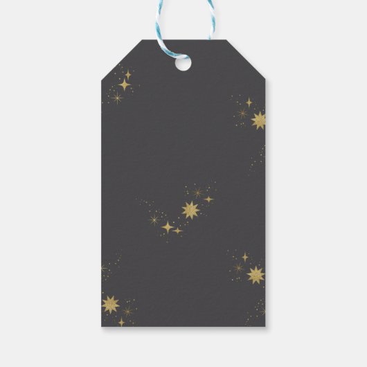 赤お洒落ちゃん服男女兼用赤ちゃんシャワー ギフトタグ (裏面)