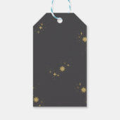 赤お洒落ちゃん服男女兼用赤ちゃんシャワー ギフトタグ (裏面)