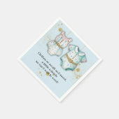 赤お洒落ちゃん服男女兼用赤ちゃんシャワー スタンダードカクテルナプキン (角)