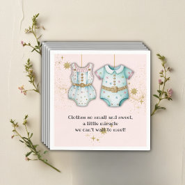 赤お洒落ちゃん服男女兼用赤ちゃんシャワー スタンダードカクテルナプキン