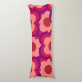 赤お洒落とピンクのフローラレトロはっきりした, 名門私立校風の ボディピロー (正面縦)