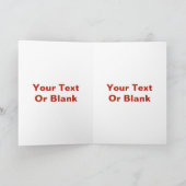 赤お洒落キツネ カード (内部)