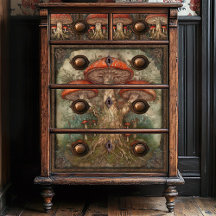 赤お洒落キノコ自然フォークアートクラフティング