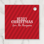 赤お洒落サ色彩の鮮やかタ帽 フェイバータグ (裏面)