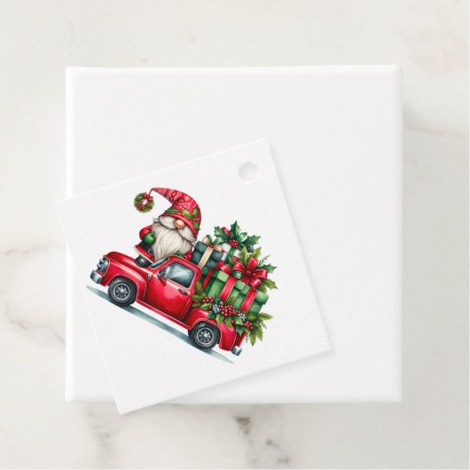 赤お洒落トラックのサンタ格言 フェイバータグ (インサイチュ)