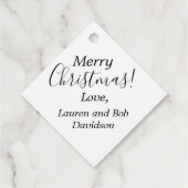 赤お洒落トラックのサンタ格言 フェイバータグ (裏面)