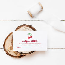 赤お洒落レトロさくらんぼ | おむつラッフル