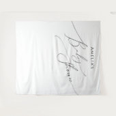 赤お洒落男女兼用ちゃんシャワー背景 タペストリー (正面(横))