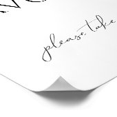 赤お洒落男女兼用ちゃんシャワー親善署名 ポスター (角)