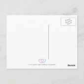 赤お礼はがき ポストカード (裏面)