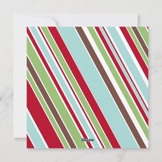 赤お~対角線付きおもしろいタイポグラフィストライプ~ シーズンカード (裏面)