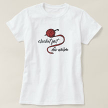 赤かぎ針編み早死ぬ暖かいTシャツ