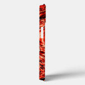 赤からサンゴ色に映し出された曲がった四角形 Case-Mate iPhoneケース (裏面 / 右)