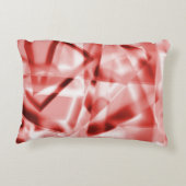 赤からサーモンまでの正方形のアクリルのコーナー アクセントクッション (裏面)