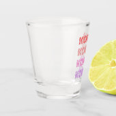 赤からピンクへ韓国Soju ショットグラス (左)