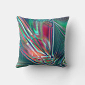 赤からファンシー緑への色あせとデジタルスクラッチ クッション (裏面)