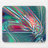 赤からファンシー緑への色あせとデジタルスクラッチ マウスパッド (正面)