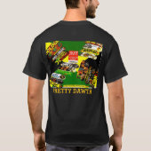 赤から愛をこめて。ベーシックなダークTシャツ Tシャツ (裏面)