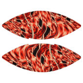 赤から珊瑚の色に映る曲がった正方形 アメリカンフットボール (パネル)