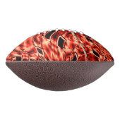 赤から珊瑚の色に映る曲がった正方形 アメリカンフットボール (回転90)