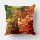 赤から緑に移行する丸い形状 クッション (裏面)