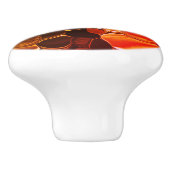 赤から緑に移行する丸い形状 セラミックノブ (側面)