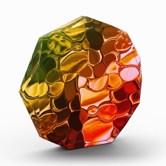 赤から緑に移行する丸い形状 フォトブロック (左)