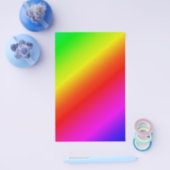 赤から緑への斜め虹のグラデーション チラシ (シングル)