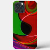 赤から緑へわずかに重なるストロークカーブ Case-Mate iPhoneケース (裏面)