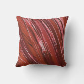 赤から茶色への抽象芸術 クッション (裏面)