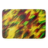 赤から黄色に染まった赤い緑 バスマット (正面)