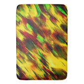 赤から黄色に染まった赤い緑 バスマット (正面縦)