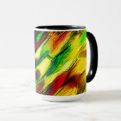 赤から黄色に染まった赤い緑 マグカップ (正面右)