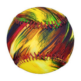 赤から黄色に染まった赤い緑 野球ボール
