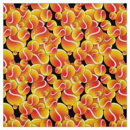 赤から黄色のテニスボール ファブリック