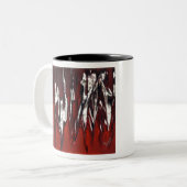 赤から黒への炎 ツートーンマグカップ (正面左)