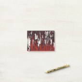 赤から黒への炎 ポストイット (デスク上)