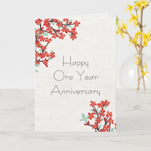 赤から1年 カード (黄色い花)