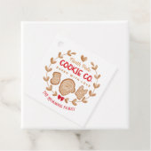 赤かわいいジンジャーブレッドクリスマスクッキー交換 フェイバータグ (インサイチュ)