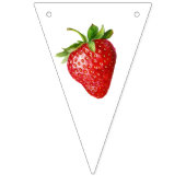 赤かわいいストロベリーファースト1ベビー誕生日 バンティングフラッグ (第3の旗)