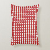 赤かわいいハート柄の枕 アクセントクッション (正面(垂直))