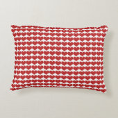 赤かわいいハート柄の枕 アクセントクッション (裏面)