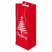 赤かわいいメリークリスマス ワインギフトバッグ (裏面アングル)