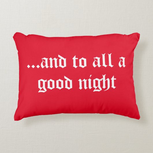 赤かわいらしいクリスマス訛り枕 アクセントクッション (正面)