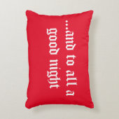 赤かわいらしいクリスマス訛り枕 アクセントクッション (正面(垂直))