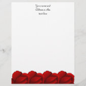 赤かわいらしいパーソナライズされた レターヘッド (正面)